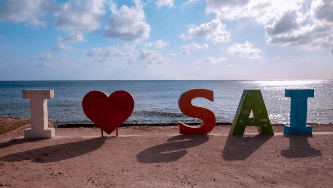 Paramos em lugares estratégicos, para que você possa tirar as melhores fotos de suas férias em San Andrés!